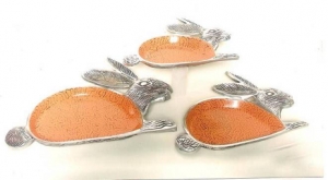 Manufacturers Exporters and Wholesale Suppliers of Platters Rabbit S 3 Moradabad Uttar Pradesh